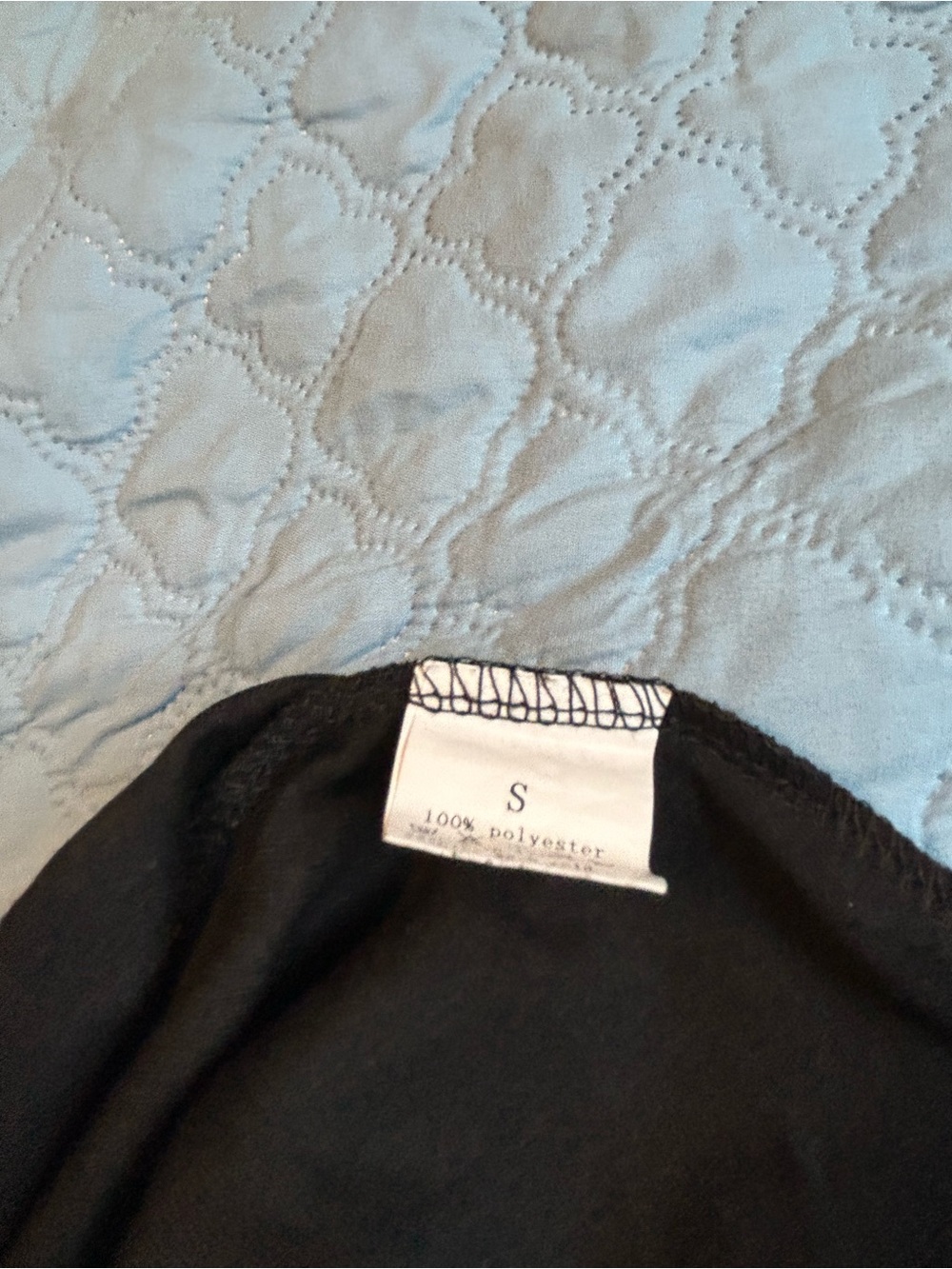 Black Polyester dress with Size S Tag